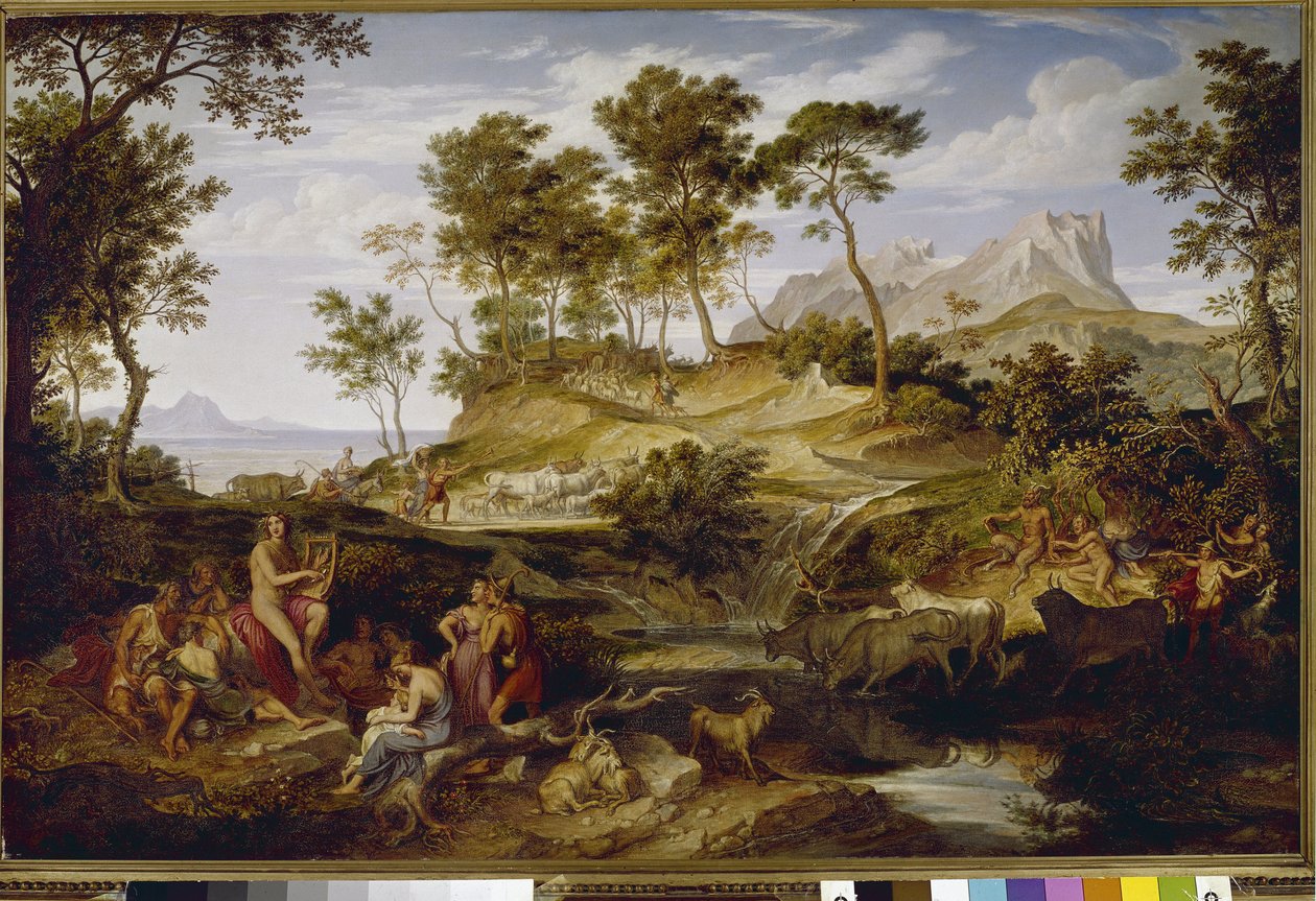 Apollo onder de Thessalische herders door Joseph Anton Koch
