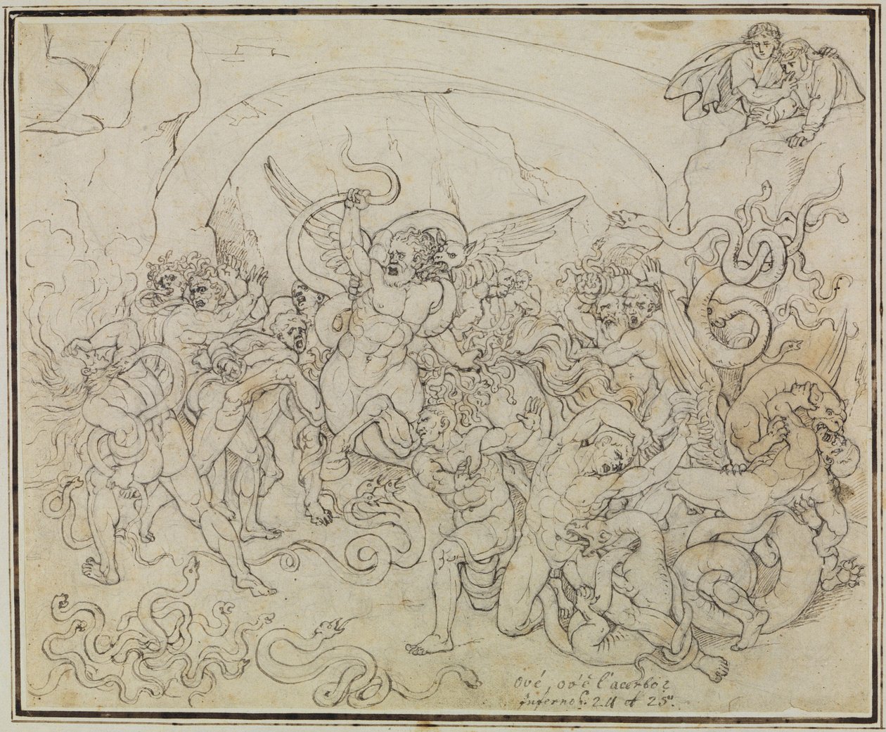 De straf van de dieven in het dal van de slangen en draken (Dante