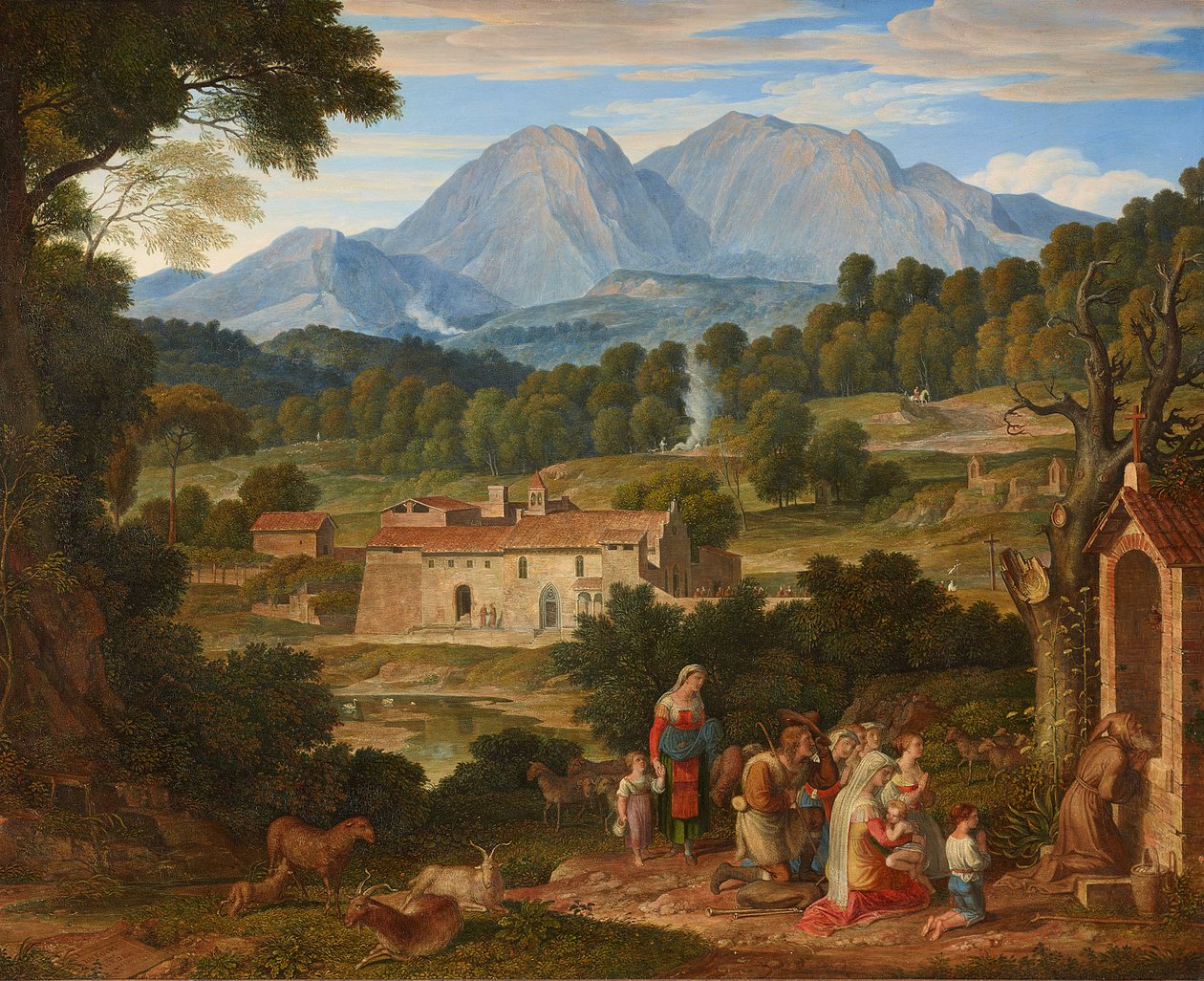 Klooster San Francesco in Civitella door Joseph Anton Koch