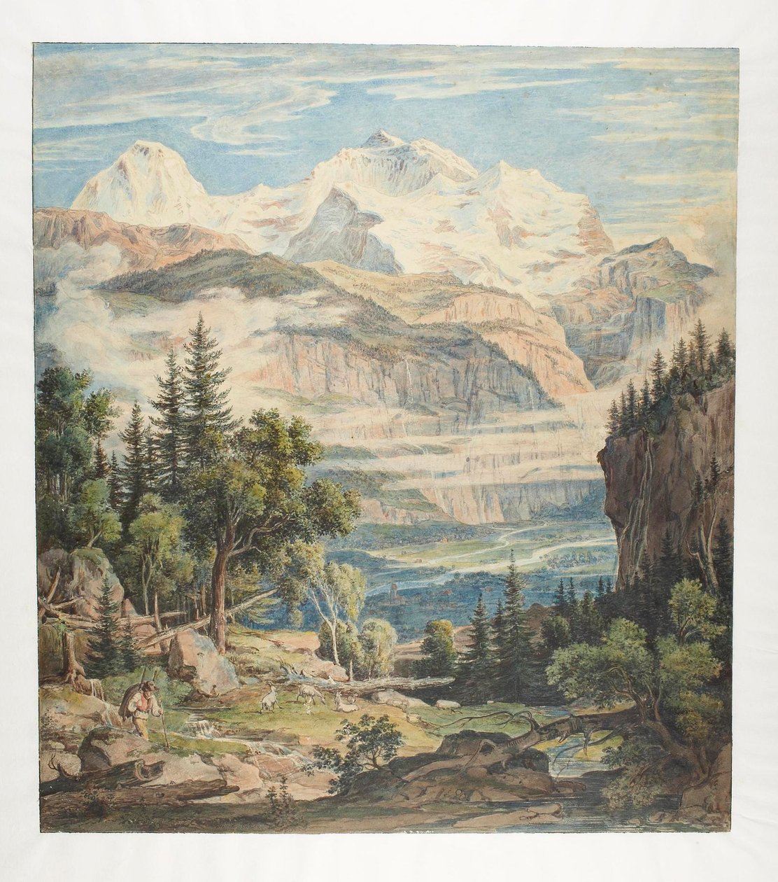 Zwitsers landschap door Joseph Anton Koch