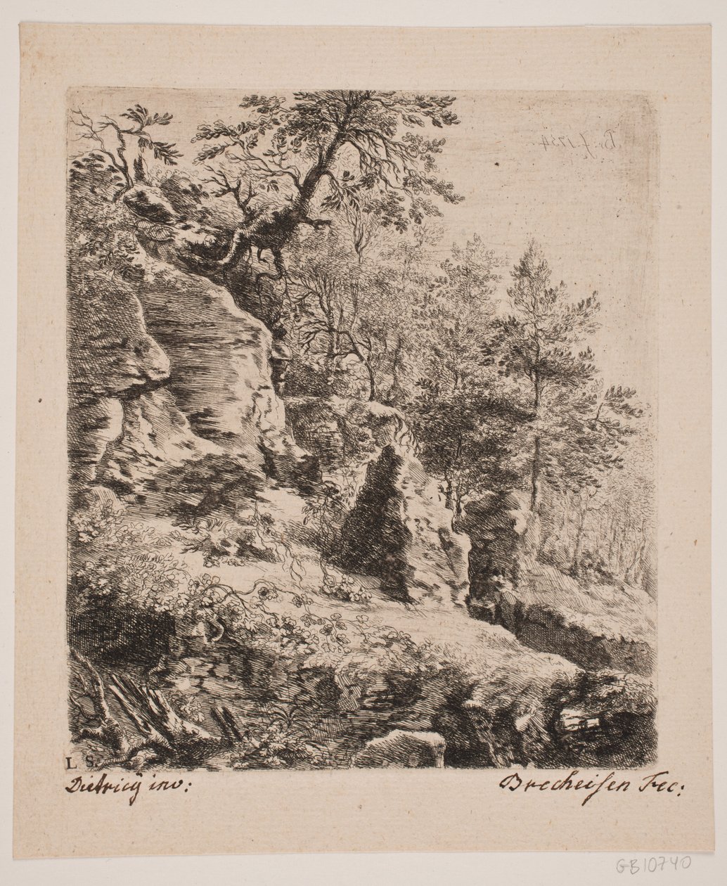 Rotslandschap door Joseph Brecheisen