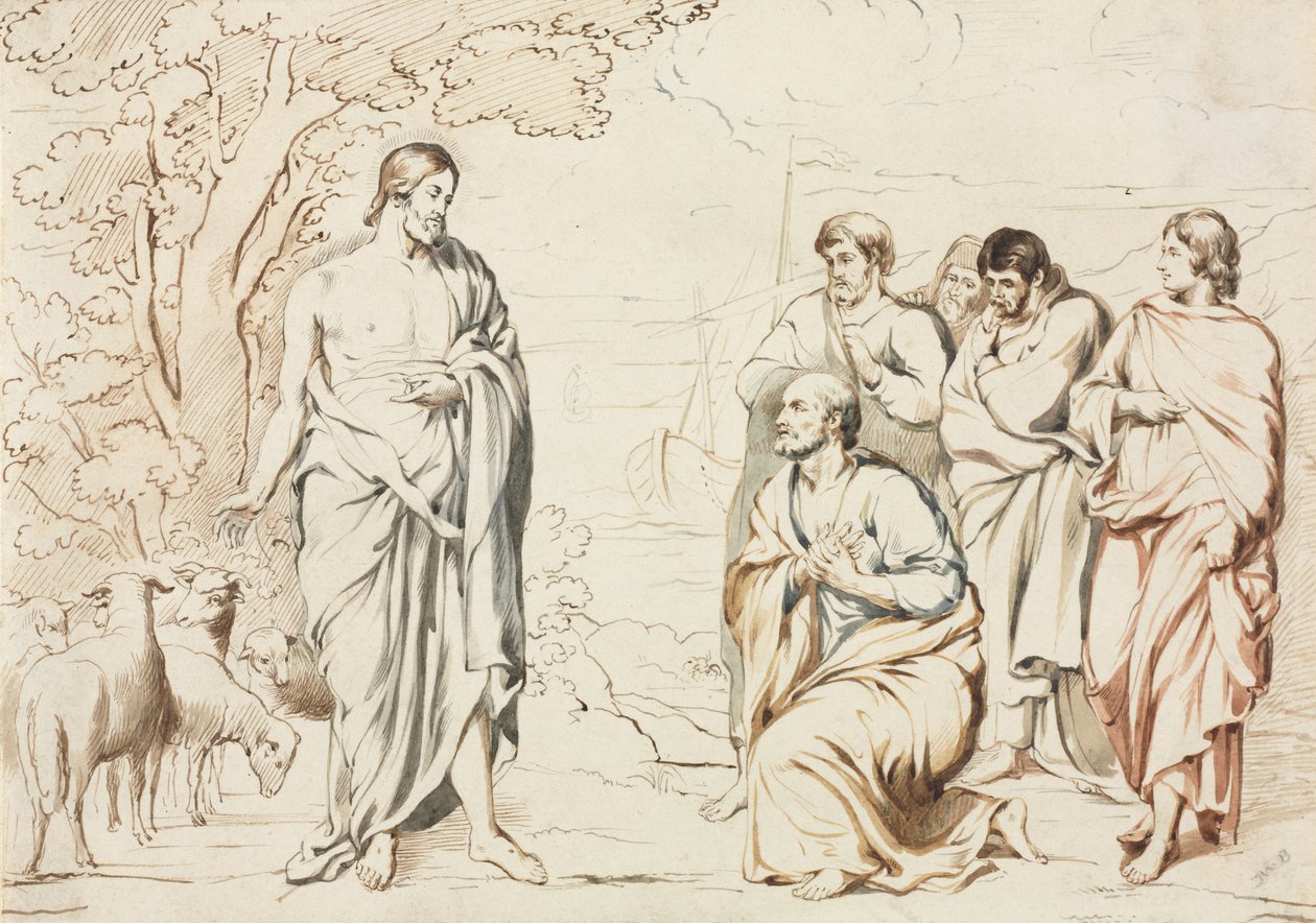Christus en zijn discipelen door Joseph Brett