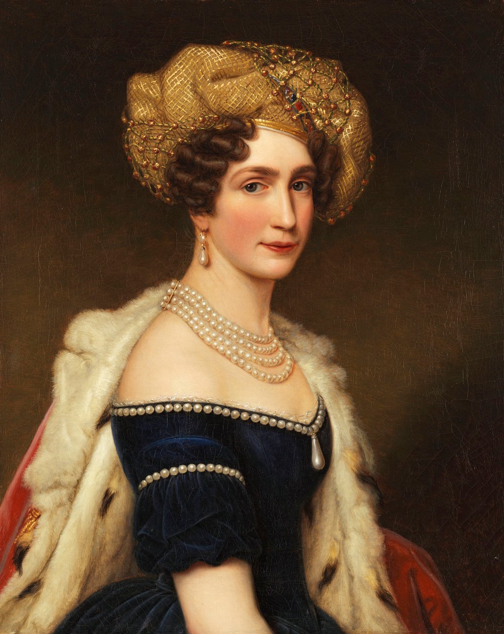Prinses Augusta van Beieren (1788-1851), Hertogin van Leuchtenberg, c. 1825 door Joseph Carl Stieler