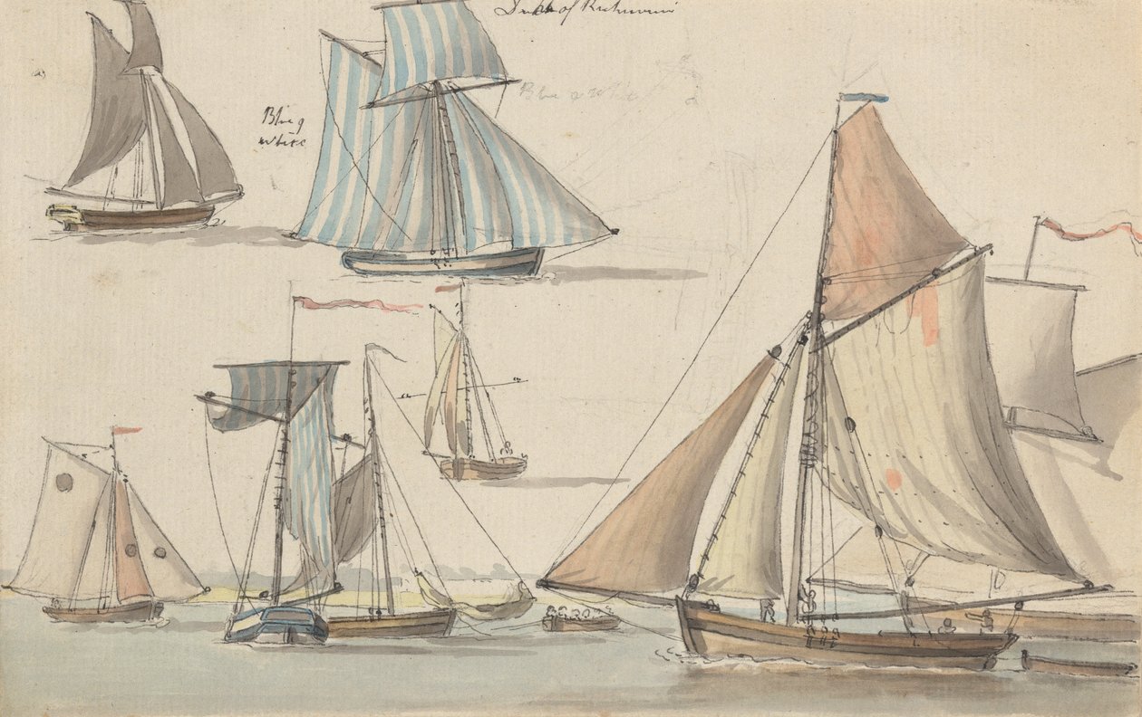 Hertog van Richmond: Sloepen, Schoeners, Roeiboten door Joseph Cartwright