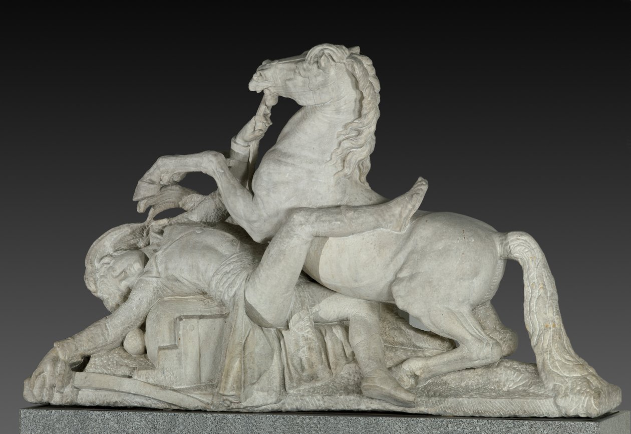 De dood van Generaal Louis Charles Antoine Desaix in de Slag bij Marengo op 14 juni 1800 door Joseph Chinard