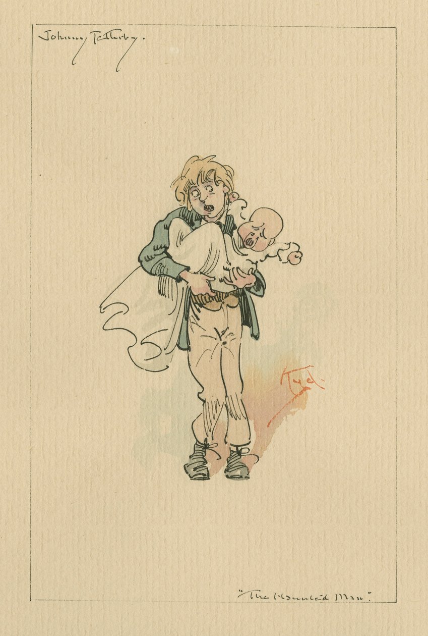 Johnny Tellerby - De Geplaagde Man en de Deal met de Geest, ca.1920s door Joseph Clayton Clarke