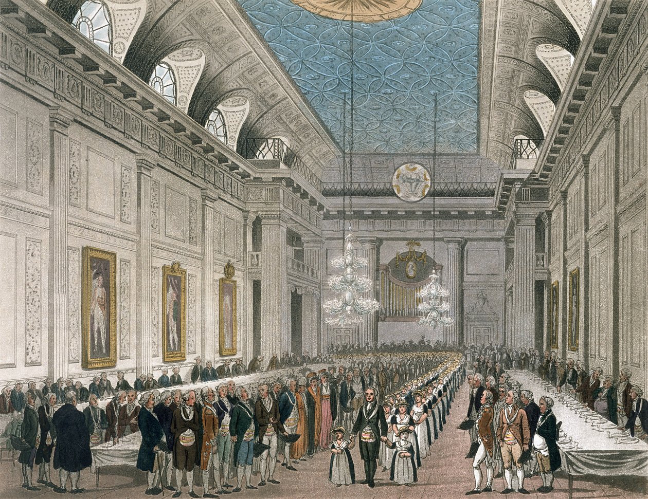 De processie in Freemasons