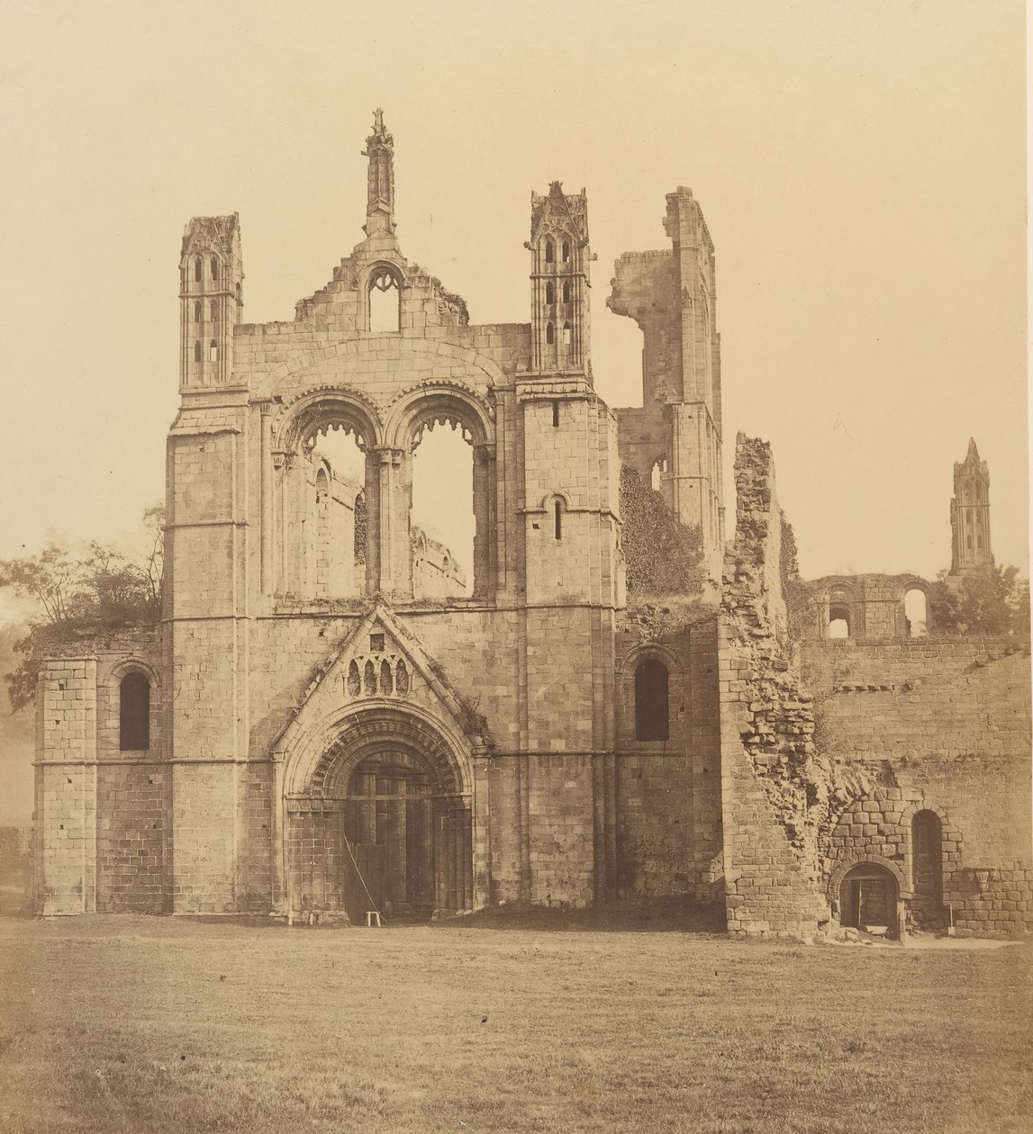 Kirkstall Abbey. Vanuit het Westen, 1850s door Joseph Cundall