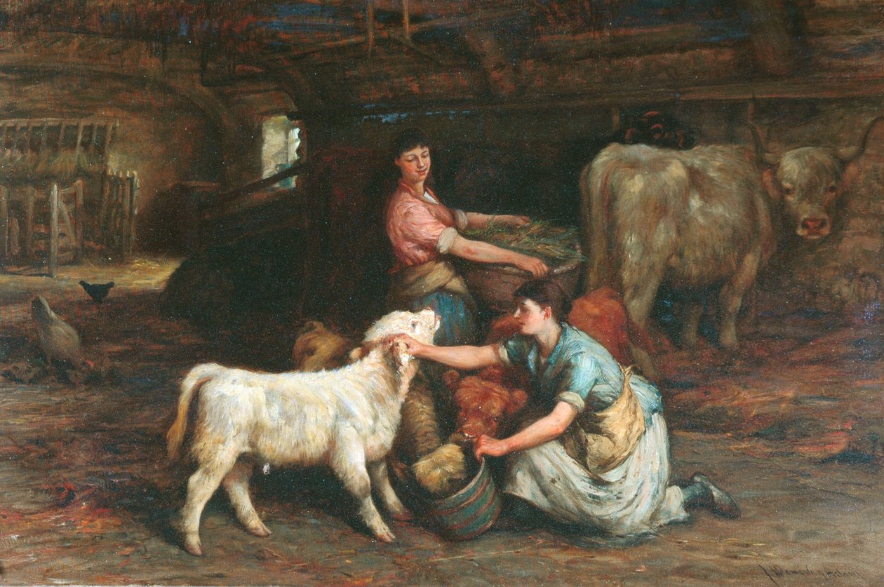 De Kalveren Voeren door Joseph Denovan Adam