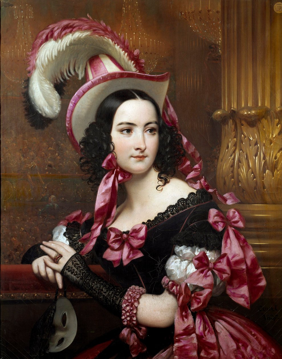 De Venetiaan op het gemaskerde bal door Joseph Desire Court