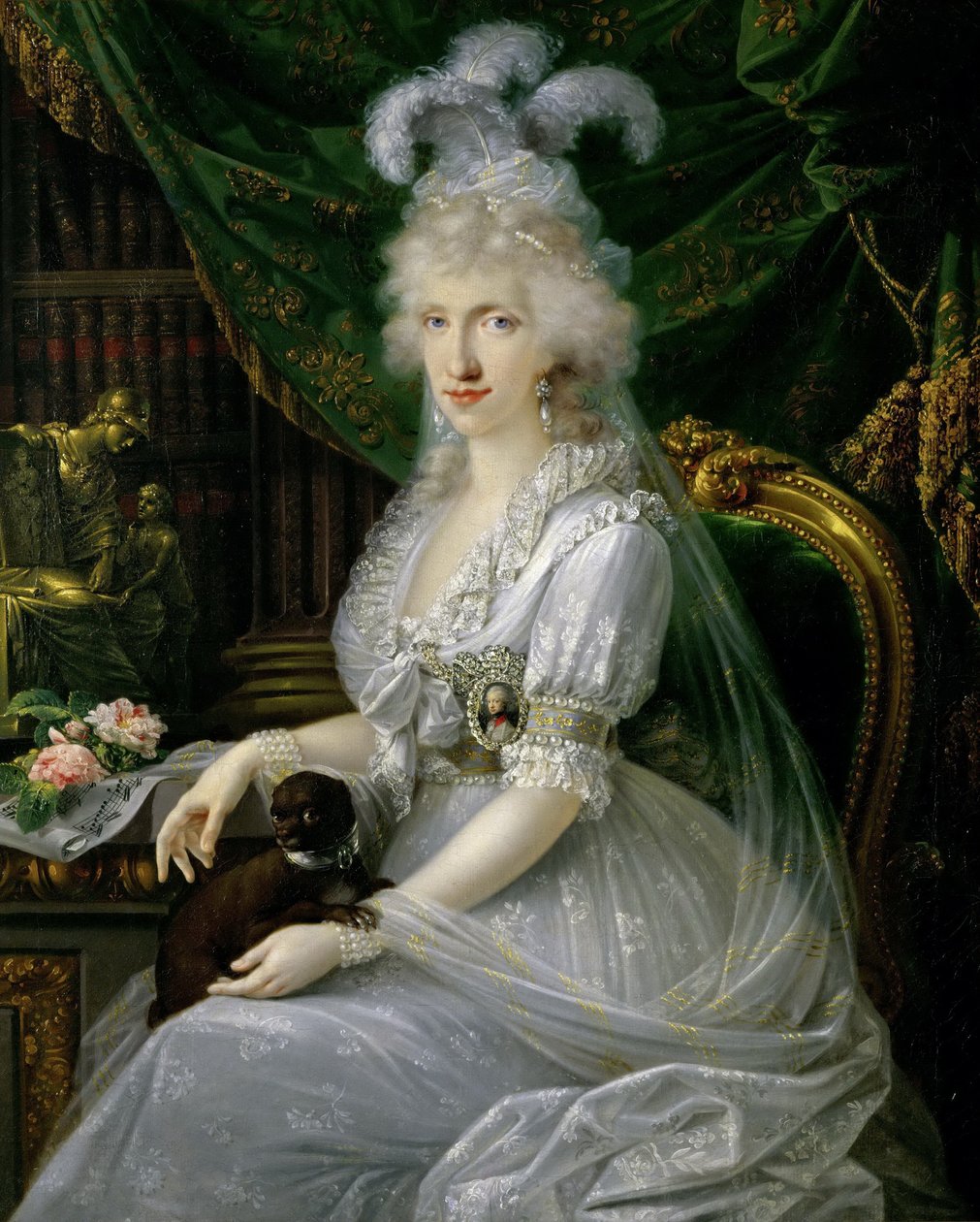 Prinses Luisa Maria van Napels en Sicilië 1773-1802, 1797 door Joseph Dorffmeister