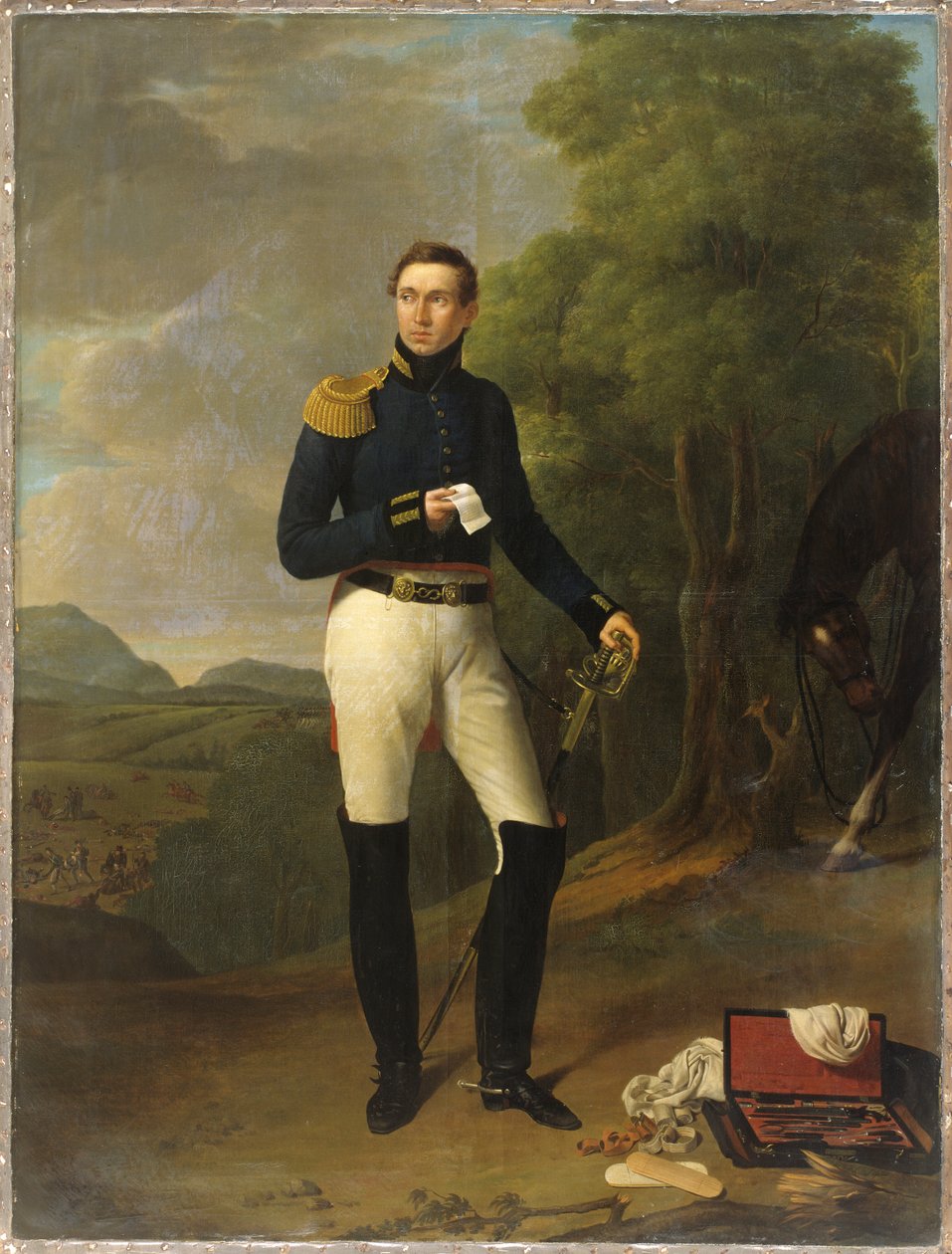 Portret van de arts Isaac Joseph De Meyer door Joseph Ducq