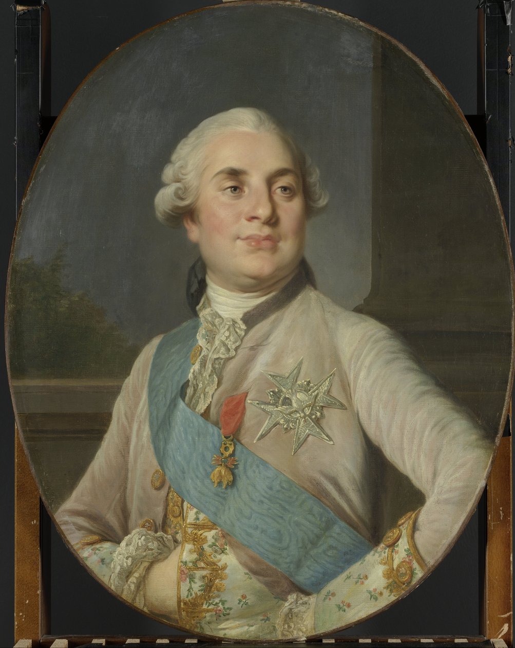 Portret van Lodewijk XVI, koning van Frankrijk door Joseph Duplessis (workshop of)