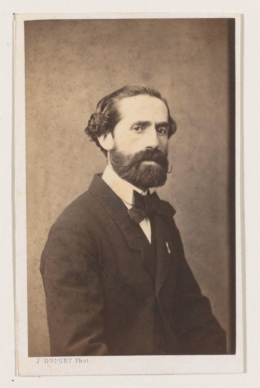 Portret van de schilder Joseph Bellemans, halffiguur door Joseph Dupont