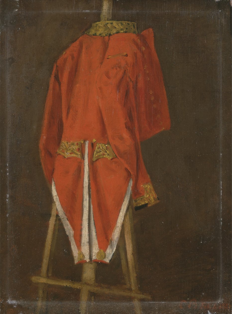 Studie van een jas behorend tot John Fane (1784-1859) 11e Graaf van Westmorland door Joseph Edgar Boehm