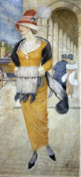 In de Rue de Rivoli door Joseph Edward Southall