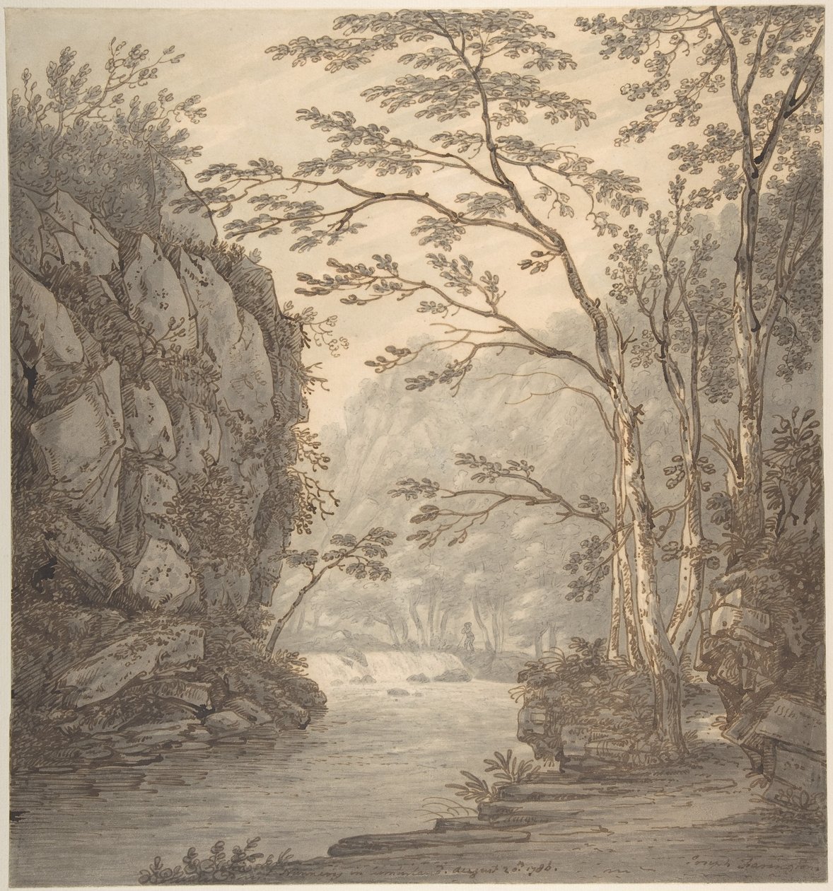 In een nonnenklooster in Cumberland door Joseph Farington