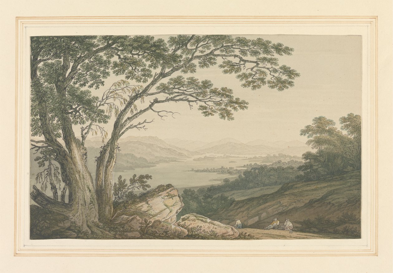 Windermere vanaf Gillshead door Joseph Farington