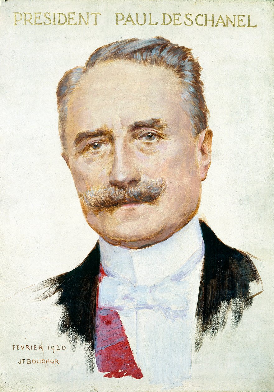 Portret van Paul Deschanel (1855-1922), President van de Republiek. Illustratie door Joseph Felix Bouchor (1853-1937), februari 1920. Parijs. Musee Carnavalet door Joseph Felix Bouchor