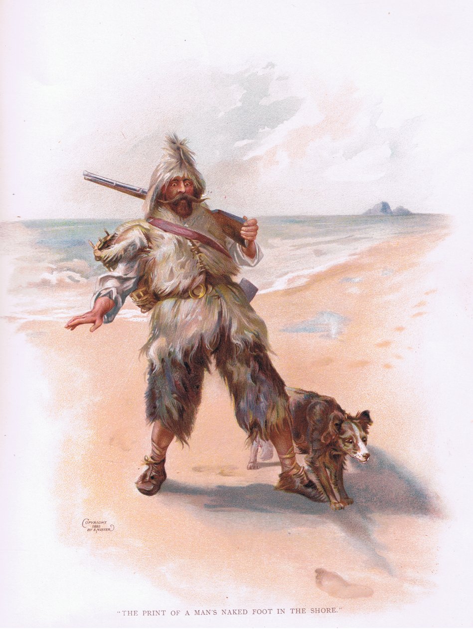 De afdruk van een mannenvoet in het zand door Joseph Finnemore