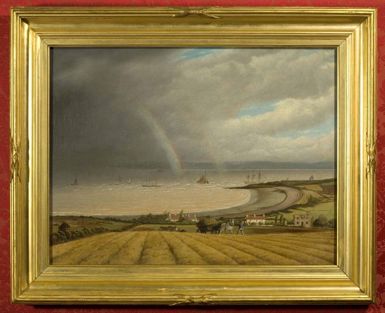 Een Uitzicht vanaf Portishead richting Wales door Joseph Francis Walker