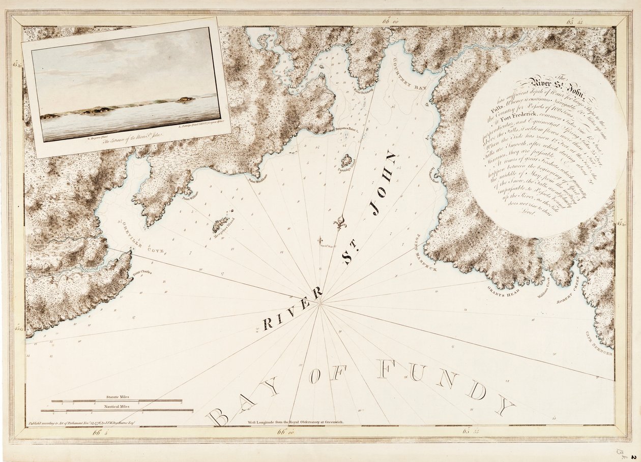 De Rivier St. John door Joseph Frederick Wallet DesBarres