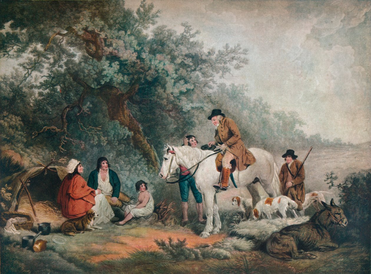 Ochtend of de Welwillende Sportman, 1795, 1919 door Joseph Grozer