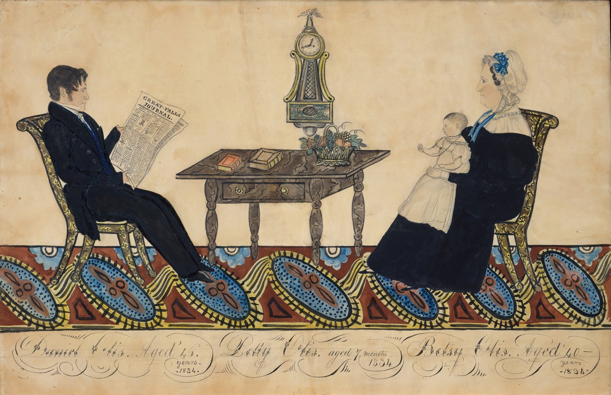 De heer en mevrouw Daniel Otis en kind door Joseph H Davis