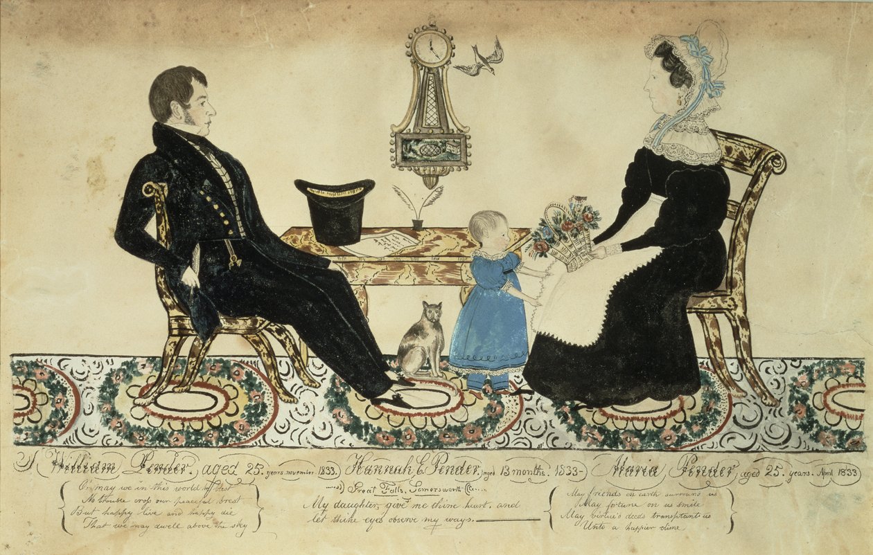 Familie William Pender door Joseph Hilliard Davis