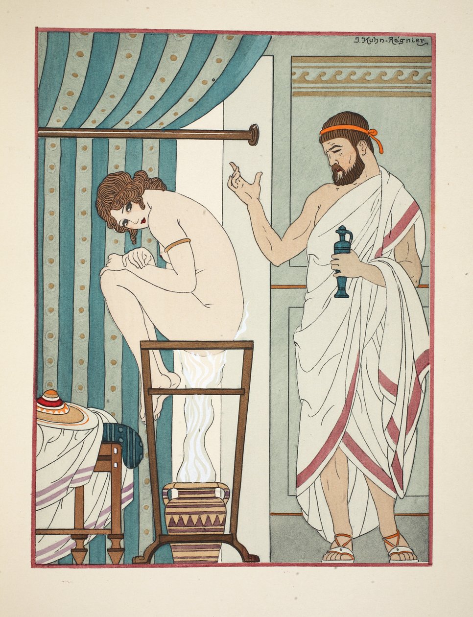 Fumigatietherapie, illustratie uit 
