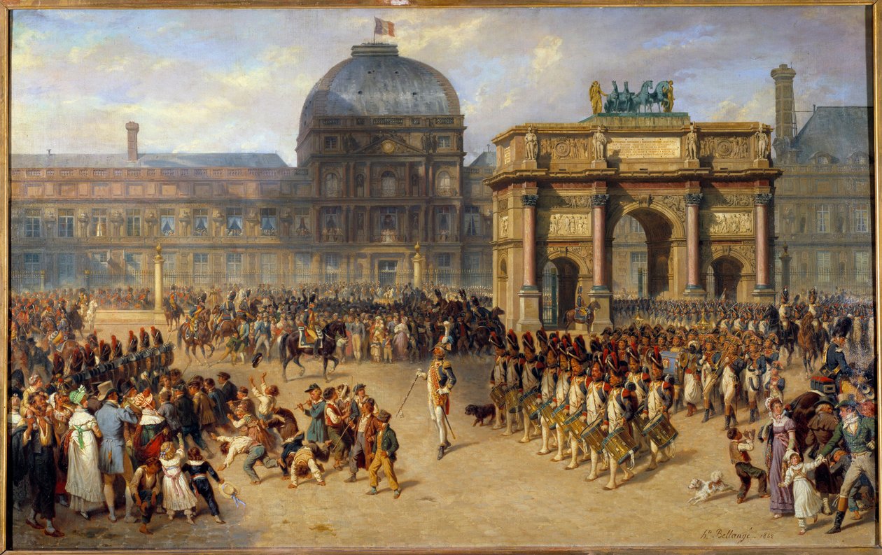 Een dag van beoordeling onder het keizerrijk (1810) door Joseph Louis Hippolyte Bellange