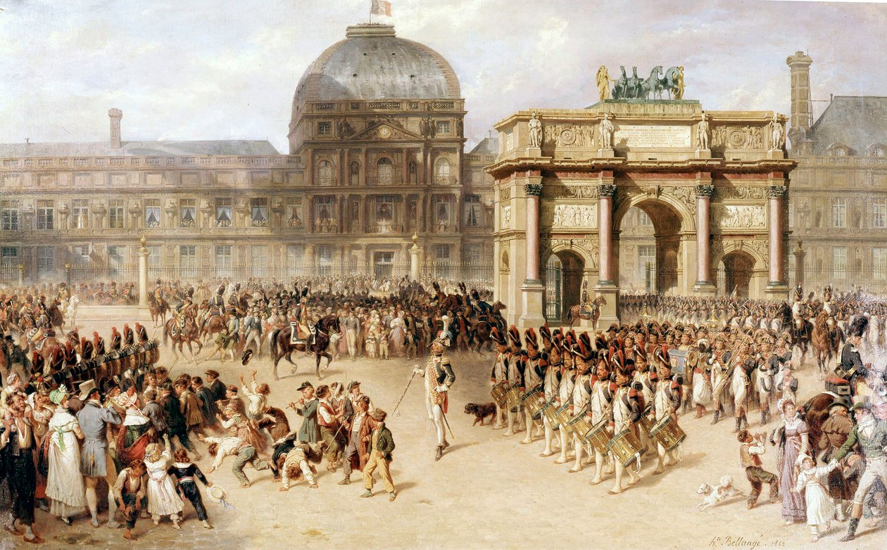 Een dag van beoordeling onder het Keizerrijk (1810). 1862 door Joseph Louis Hippolyte Bellange