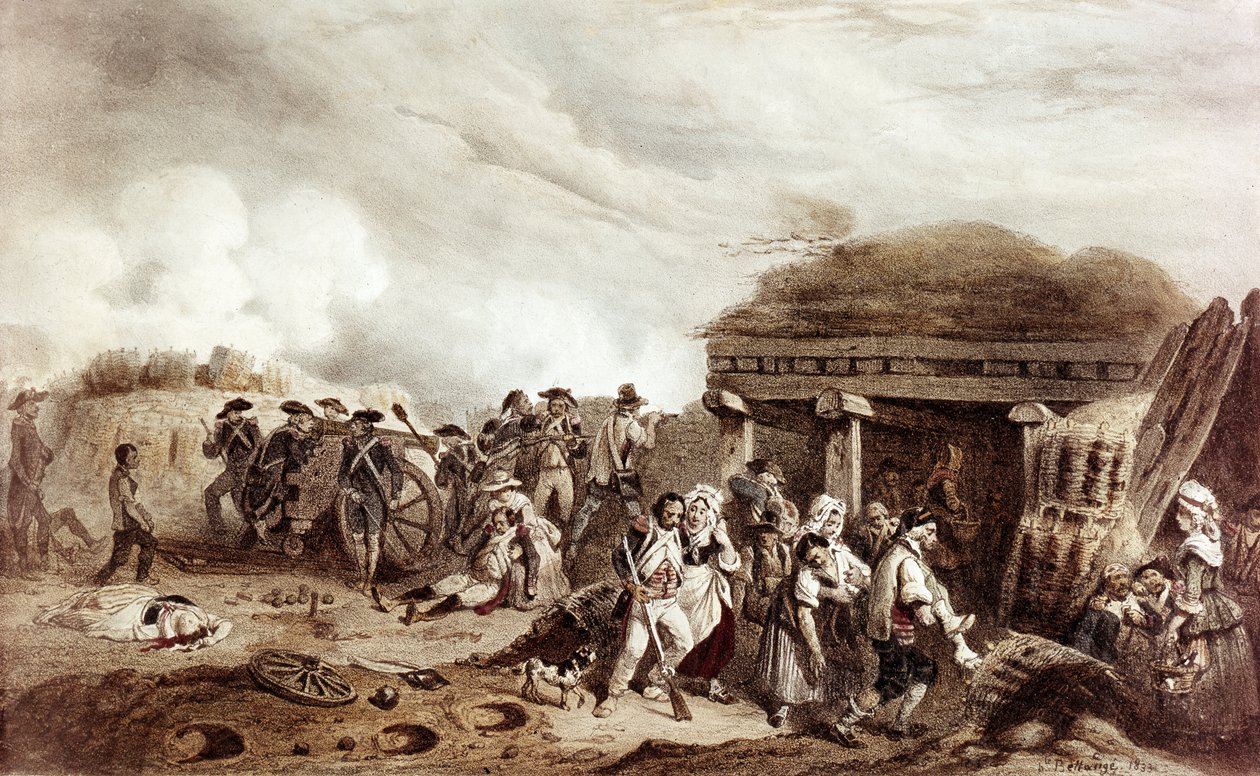 Gevecht van Bastan tussen de Fransen onder bevel van generaal Moncey en de Spanjaarden. De confrontatie vond plaats in de Bastan-vallei op 24 juli door Joseph Louis Hippolyte Bellange