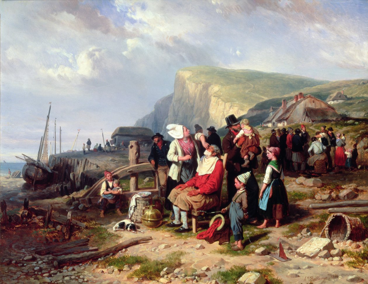 Terug naar huis, 1846 door Joseph-Louis Hippolyte Bellange