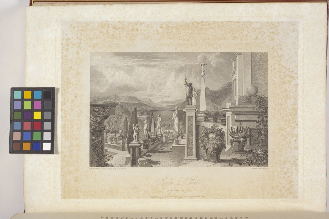 Isola Bella aan het Lago Maggiore door Joseph Mallord William (after) Turner