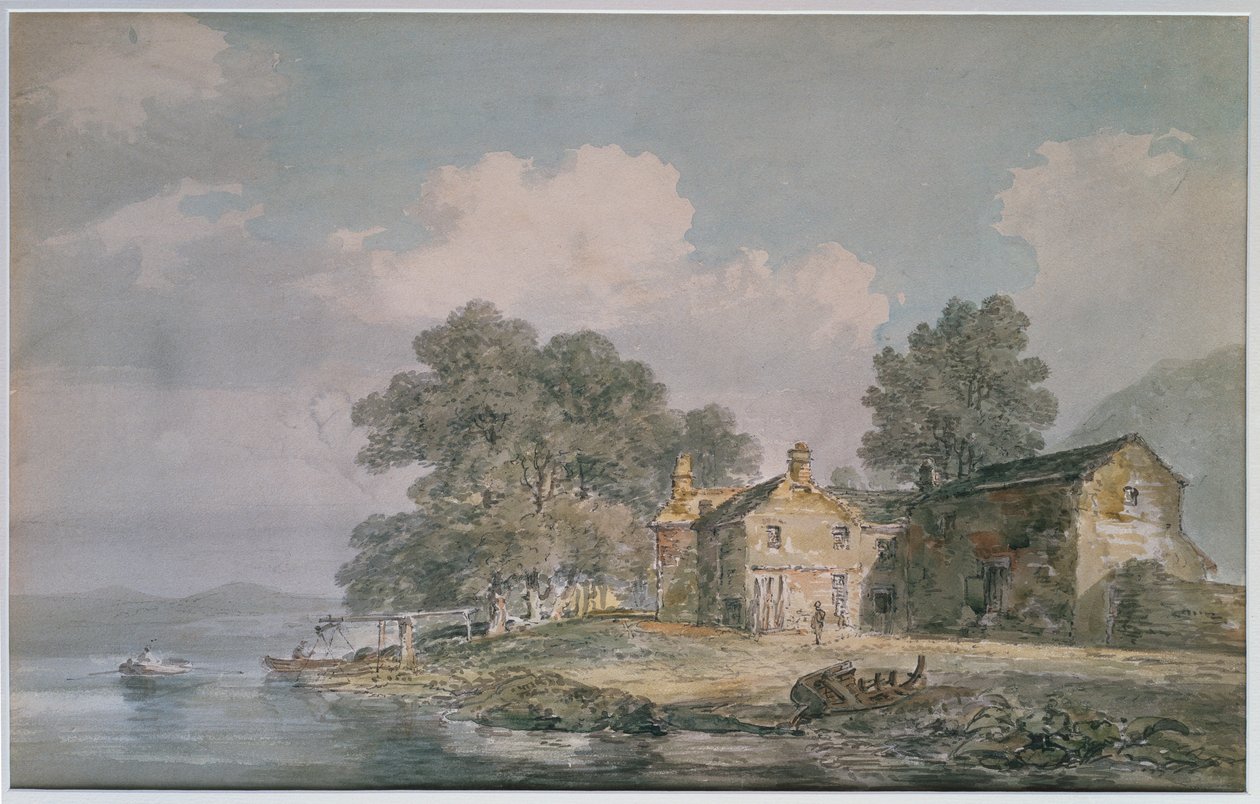 Een Boerderij bij een Meer in het Lake District, c.1797 door Joseph Mallord William Turner