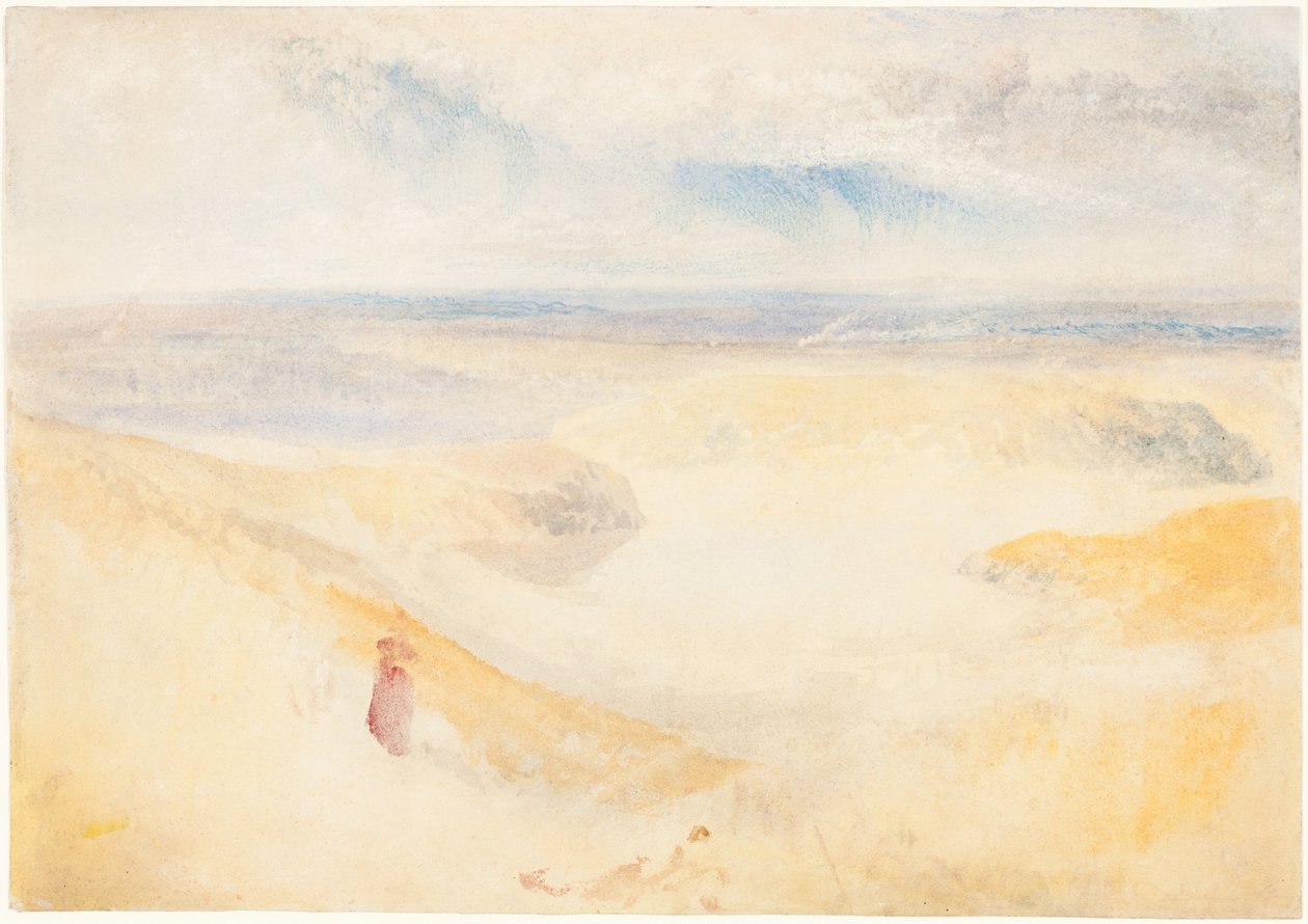 Een rivier in Yorkshire door Joseph Mallord William Turner