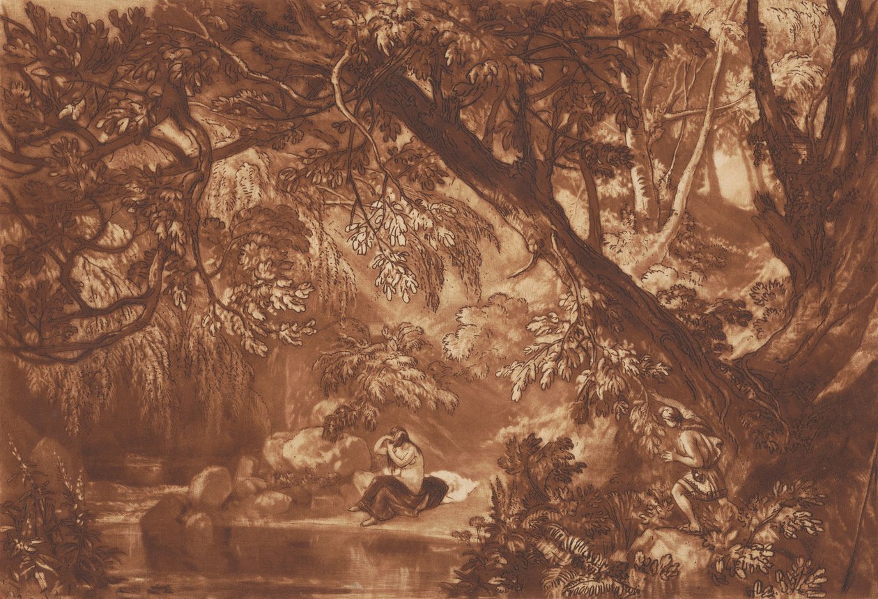 Aesacus en Hesperie door Joseph Mallord William Turner