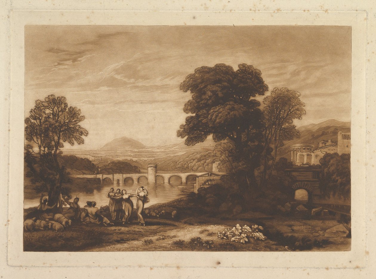 Apuleia op zoek naar Apuleius ongepubliceerde plaat, Liber Studiorum, 1813-23 door Joseph Mallord William Turner