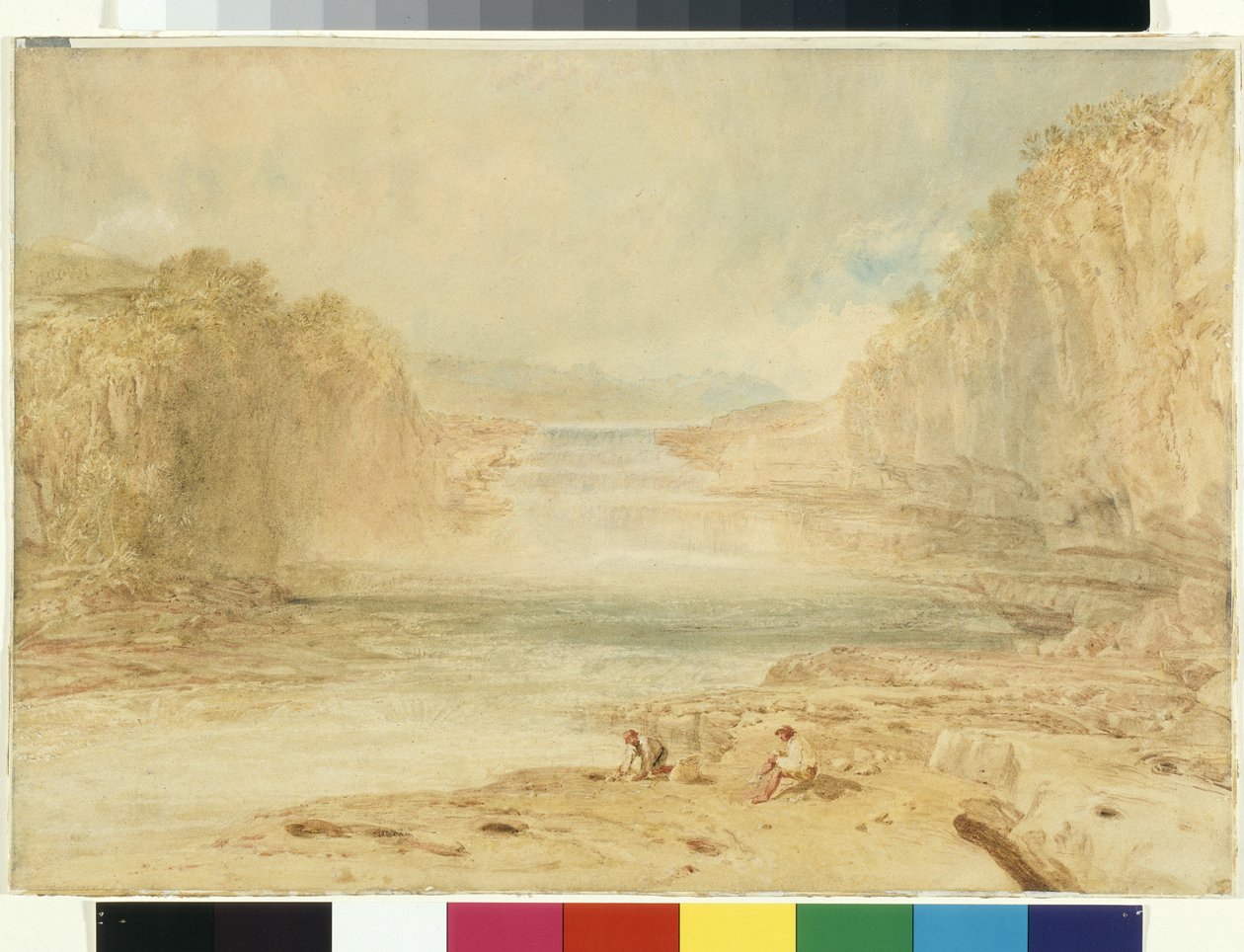 Aysgarth Force, Richmondshire door Joseph Mallord William Turner