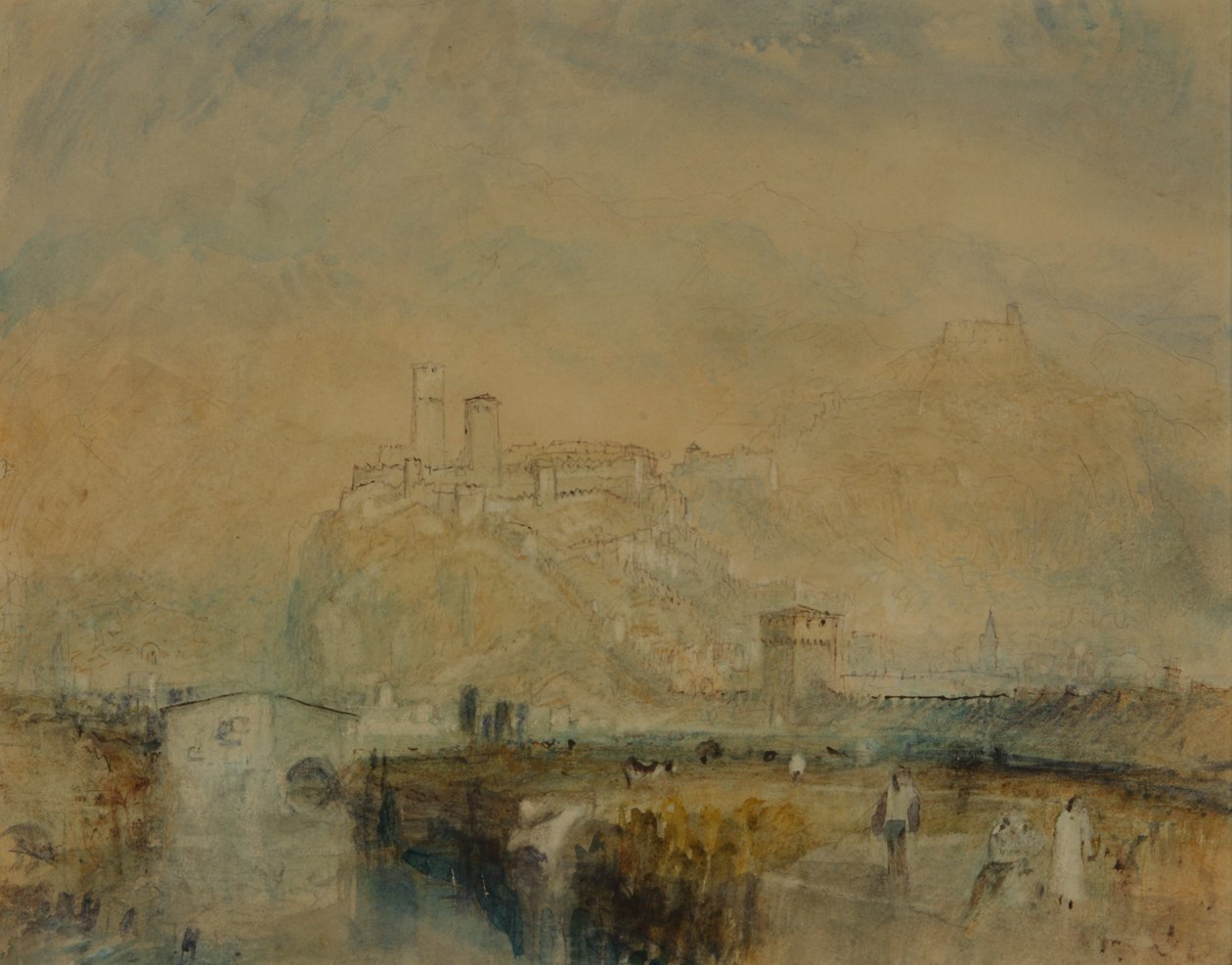 Bellinzona nr. 11, Zwitserland, c.1843 door Joseph Mallord William Turner