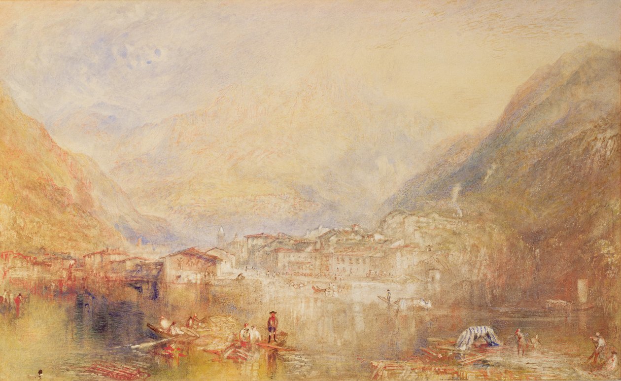 Brunnen vanaf het Meer van Luzern, 1845 door Joseph Mallord William Turner