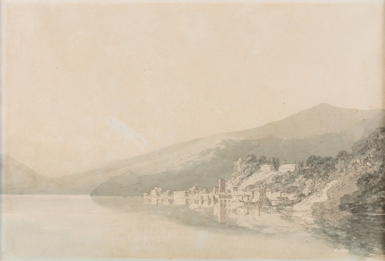 Klooster bij Villa Giulia, Comomeer, datum onbekend door Joseph Mallord William Turner