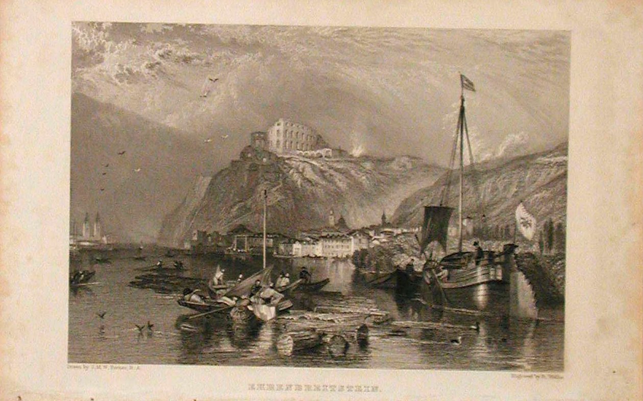 Ehrenbreitstein door Joseph Mallord William Turner