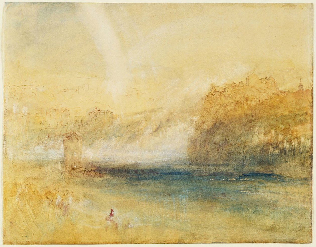 Watervallen bij Schaffhausen door Joseph Mallord William Turner