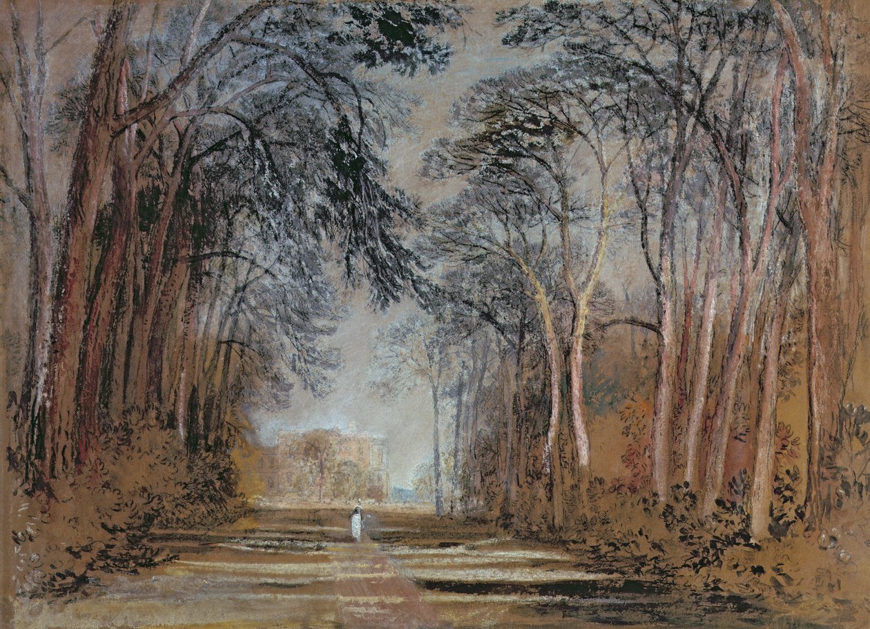 Farnley Avenue, Farnley Hall, Yorkshire door Joseph Mallord William Turner