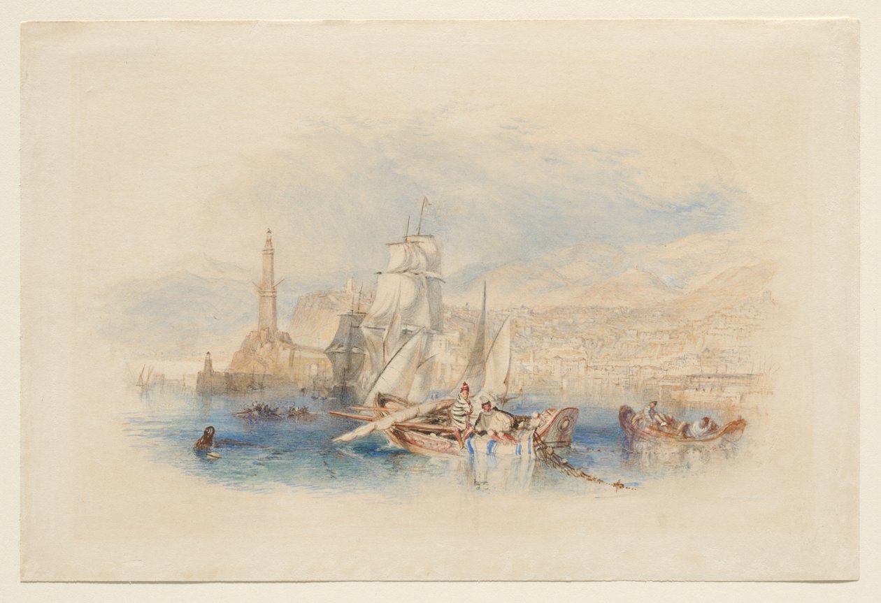 Genua door Joseph Mallord William Turner