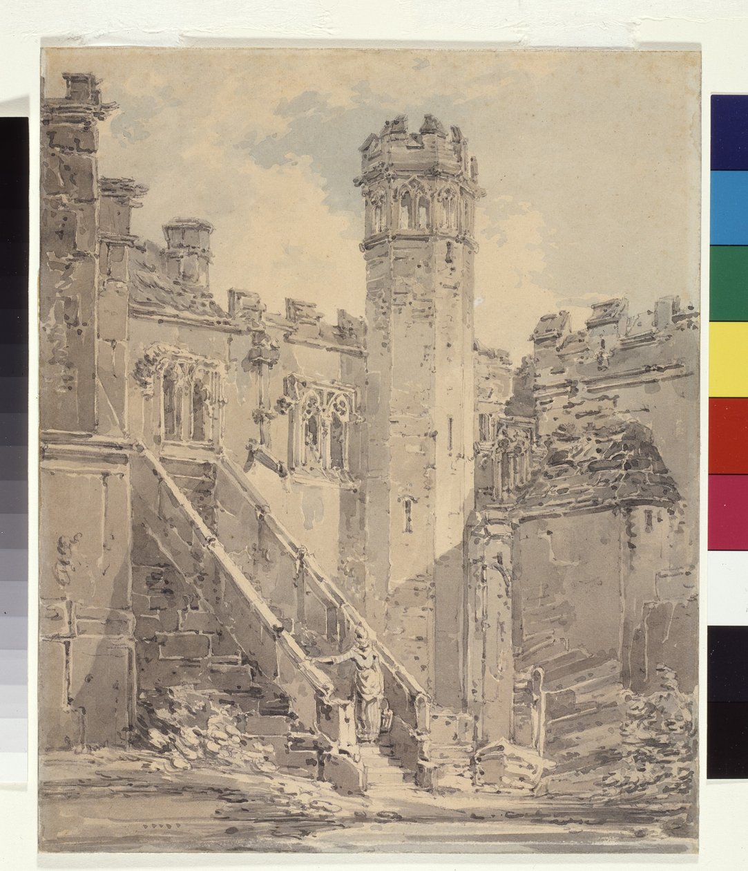 Haddon Hall Bij Bakewell, Derbyshire door Joseph Mallord William Turner