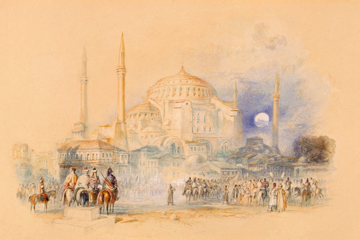 Hagia Sofia door Joseph Mallord William Turner