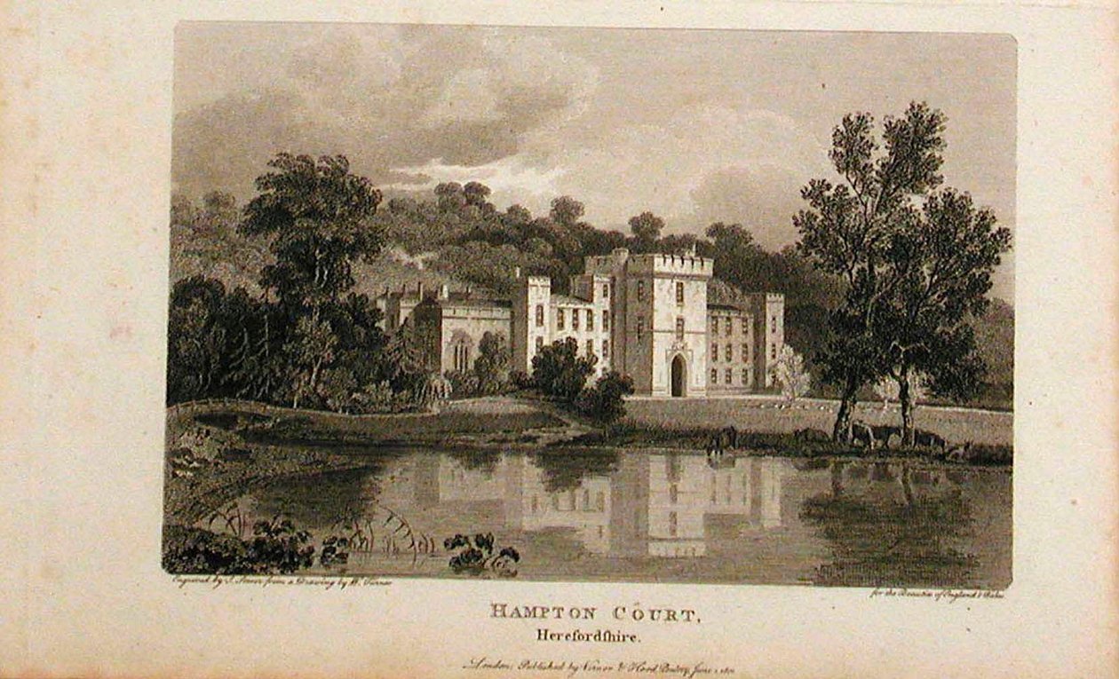 Hampton Court, Herefordshire door Joseph Mallord William Turner